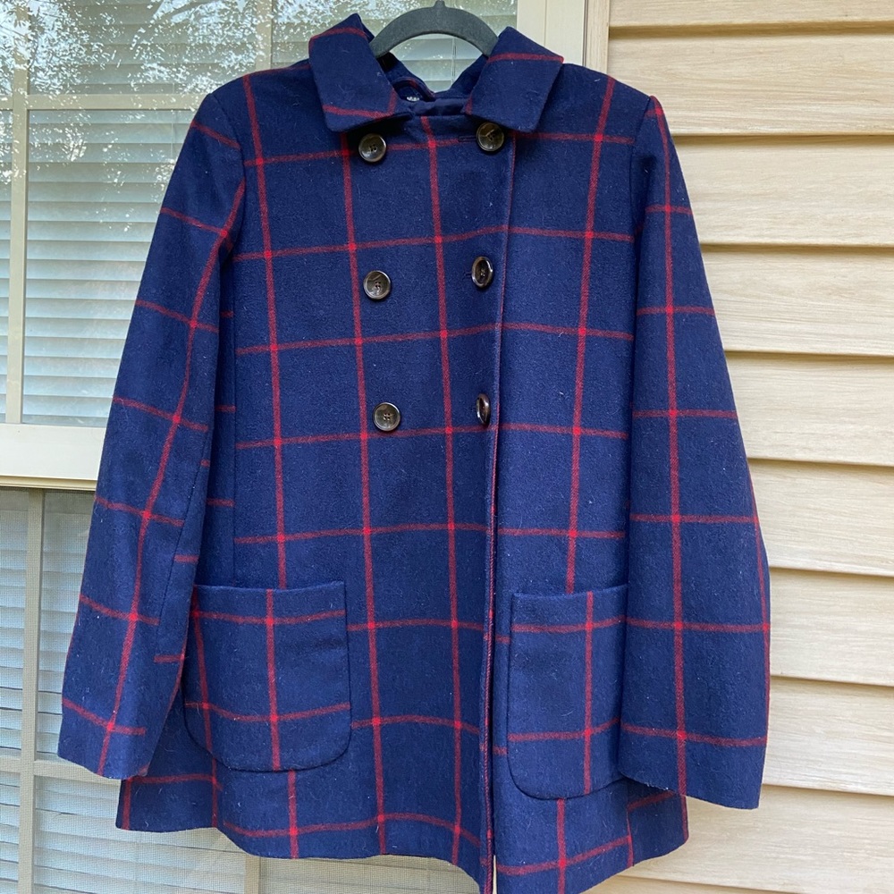 Plaid Winter Coat Small
